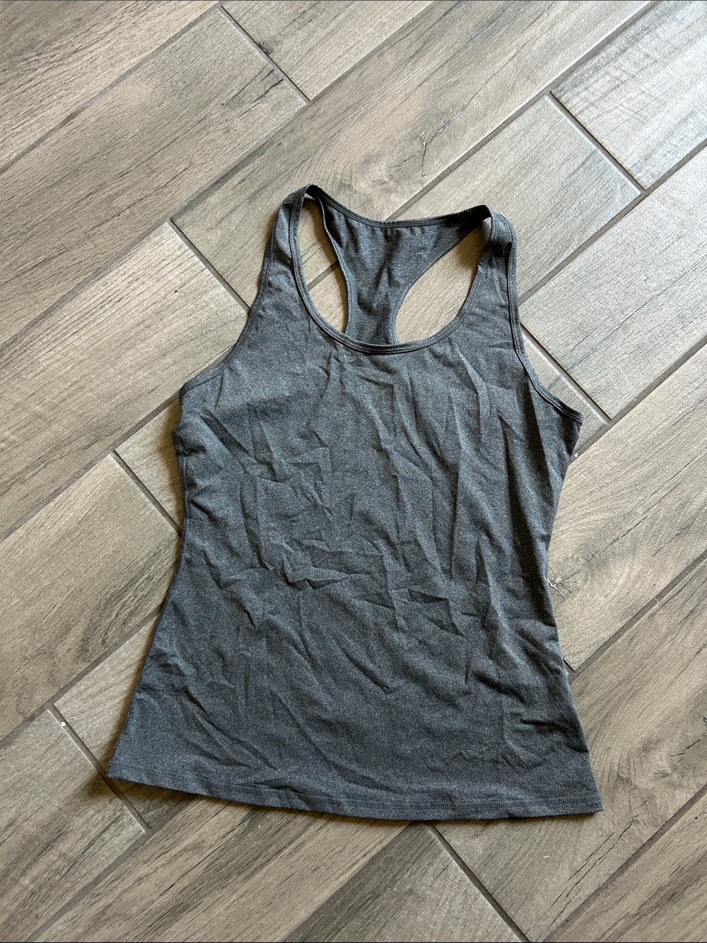 Charcoal Gray Racerback Tank Top - Everyday Activewear